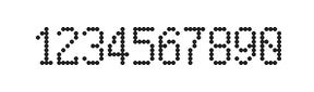 5×9数字点阵字体 ddN59AA1335