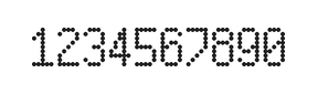 5×9数字点阵字体 ddN59AA1337