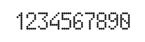 5×9数字点阵字体 ddN59AA1359