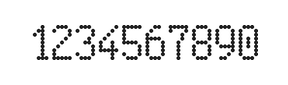 5×9数字点阵字体 ddN59AA1361