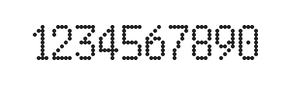 5×9数字点阵字体 ddN59AA1365