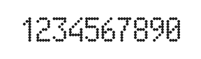 5×9数字点阵字体 ddN59AA1368