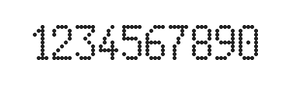 5×9数字点阵字体 ddN59AA1372