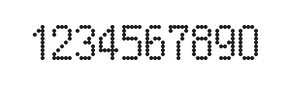 5×9数字点阵字体 ddN59AA1374