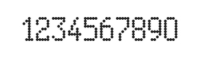 5×9数字点阵字体 ddN59AA1378