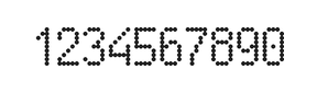 5×9数字点阵字体 ddN59AA1379