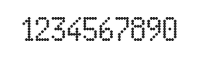 5×9数字点阵字体 ddN59AA1383
