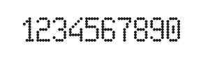 5×9数字点阵字体 ddN59AA1386