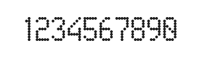 5×9数字点阵字体 ddN59AA1389