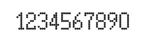 5×9数字点阵字体 ddN59AA1391
