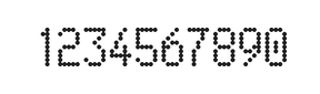 5×9数字点阵字体 ddN59AA1394