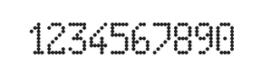 5×9数字点阵字体 ddN59AA1407