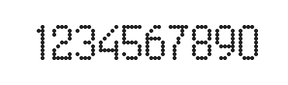 5×9数字点阵字体 ddN59AA1415