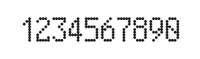 5×9数字点阵字体 ddN59AA1416
