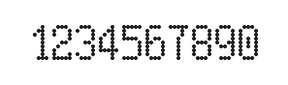 5×9数字点阵字体 ddN59AA1417