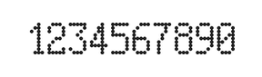 5×9数字点阵字体 ddN59AA1431