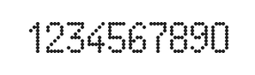 5×9数字点阵字体 ddN59AA1433