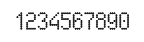5×9数字点阵字体 ddN59AA1436