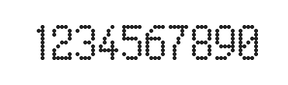 5×9数字点阵字体 ddN59AA1437