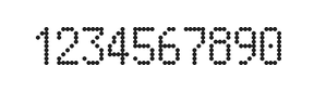 5×9数字点阵字体 ddN59AA1438
