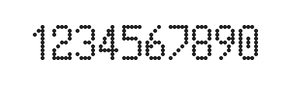 5×9数字点阵字体 ddN59AA1439