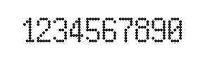 5×9数字点阵字体 ddN59AA1447