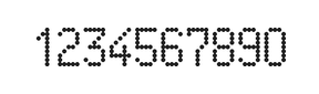 5×9数字点阵字体 ddN59AA1451