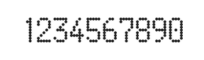 5×9数字点阵字体 ddN59AA1468