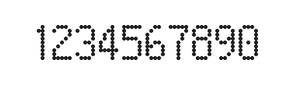 5×9数字点阵字体 ddN59AA1478