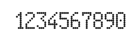 5×9数字点阵字体 ddN59AA1485