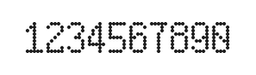 5×9数字点阵字体 ddN59AA1488