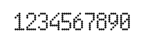 5×9数字点阵字体 ddN59AA1494