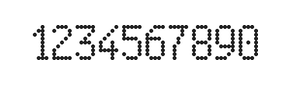 5×9数字点阵字体 ddN59AA1499
