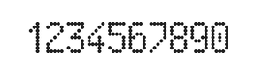5×9数字点阵字体 ddN59AA1517