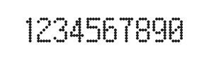 5×9数字点阵字体 ddN59AA1539
