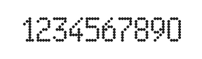 5×9数字点阵字体 ddN59AA1548
