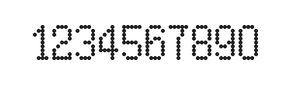 5×9数字点阵字体 ddN59AA1556