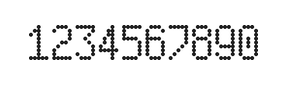 5×9数字点阵字体 ddN59AA1559