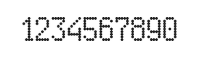 5×9数字点阵字体 ddN59AA1577