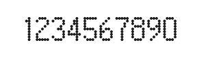 5×9数字点阵字体 ddN59AA1640