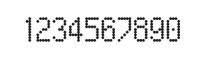 5×9数字点阵字体 ddN59AA1642