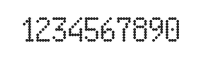 5×9数字点阵字体 ddN59AA1669