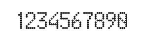 5×9数字点阵字体 ddN59AA1670