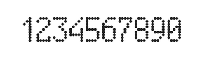 5×9数字点阵字体 ddN59AA1673