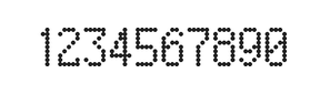 5×9数字点阵字体 ddN59AA1678