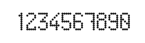 5×9数字点阵字体 ddN59AA1685