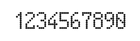 5×9数字点阵字体 ddN59AA1686