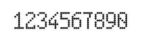 5×9数字点阵字体 ddN59AA1689