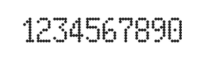 5×9数字点阵字体 ddN59AA1691