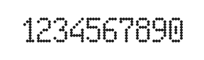 5×9数字点阵字体 ddN59AA1714